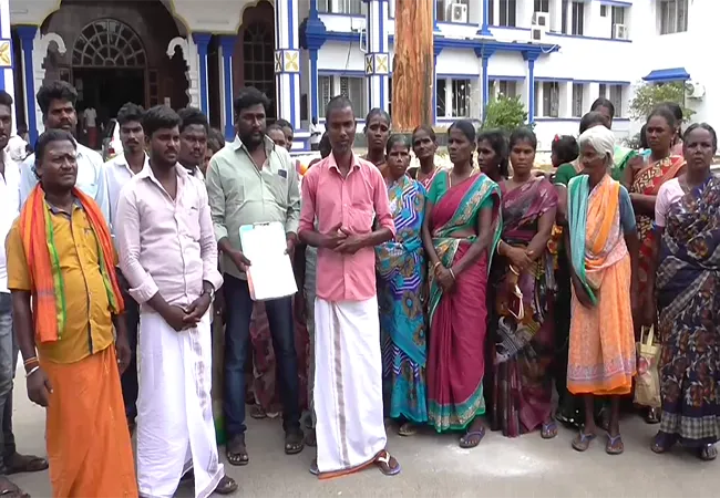 THIRUVARUR ONGC STORAGE PLANT INCIDENT VILLAGE PEOPLES FILE PETITION COLLECTOR OF THIRUVARUR 